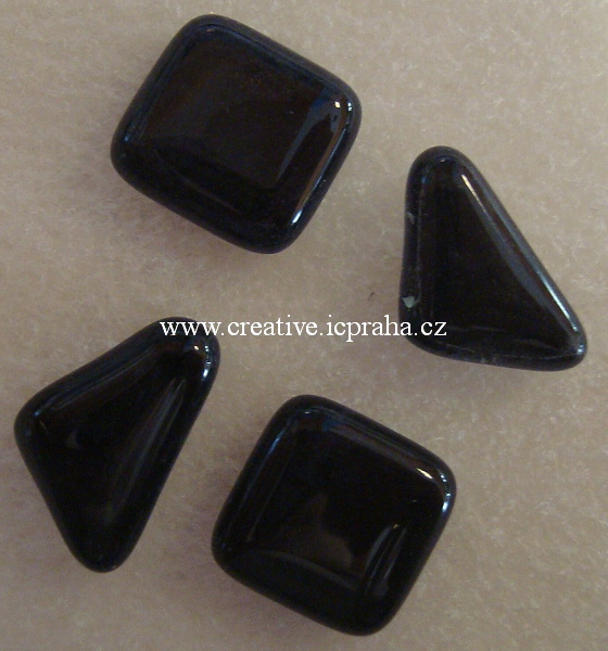 mozaika Soft-Glass cca 200g pol. S13-99b černá